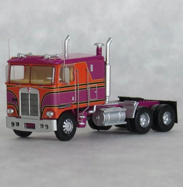 Trainworx 41053 - Kenworth K100 VIT Tractor Salem Burgundy and Orange - N Scale