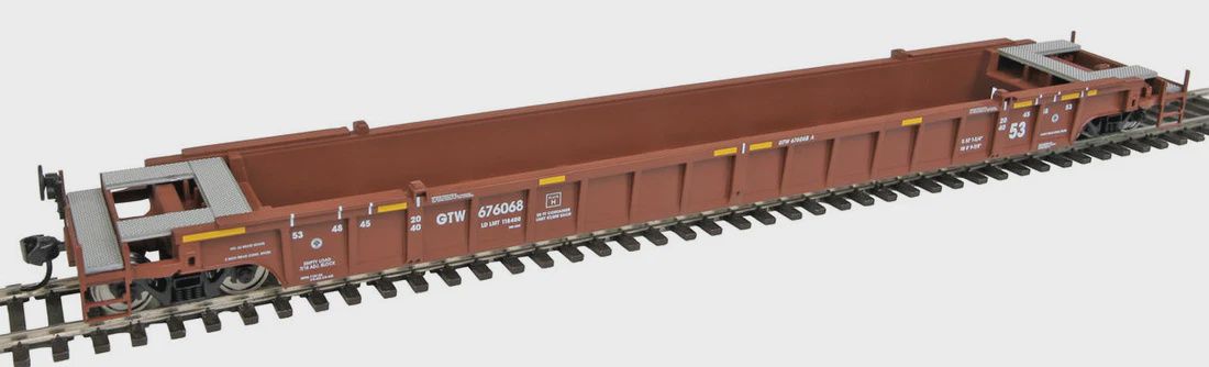 Walthers 910-55063 HO Grand Trunk Western CN 53' 3-Unit NSC Well Car #676068
