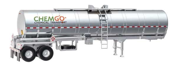 Walthers 949-12350 - Chemical Tank Trailer - Assembled -ChemGo