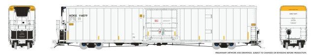 Rapido 167006A - Greenbrier 72' IL 7780 Reefer - AOKX