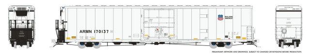 Rapido 167507A - Greenbrier 72' IL 7780 Reefer - W/Sound - Ontario Northland #255