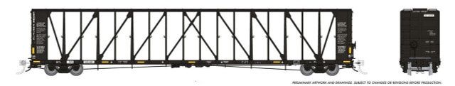 Rapido 174012A NSC 73' Centerbeam Flatcar - Norfolk Southern, Road Number: 120459