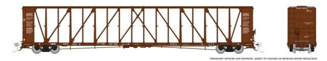 Rapido 174010A - NSC 73' Centerbeam Flatcar - Canadian National, Road Number: 623226