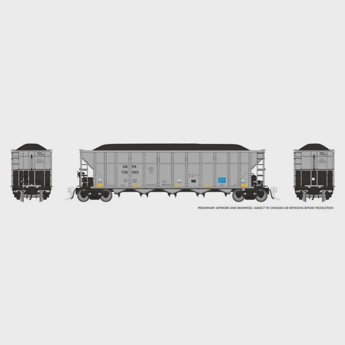 RAPIDO 169037A HO AutoFlood III Coal Hopper: DKPX: Single Car #1, Road Number: 8048