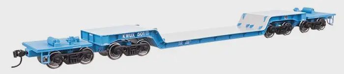 WalthersMainline- 910-50240 81' 8-Axle Depressed Center Flatcar - Ready to Run -- Siemens Westinghouse KWUX #501