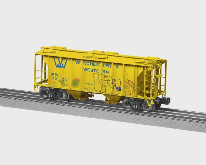 Lionel 2426671 O Winchester &amp; Western PS-2 Covered Hopper #4013 (weathered)