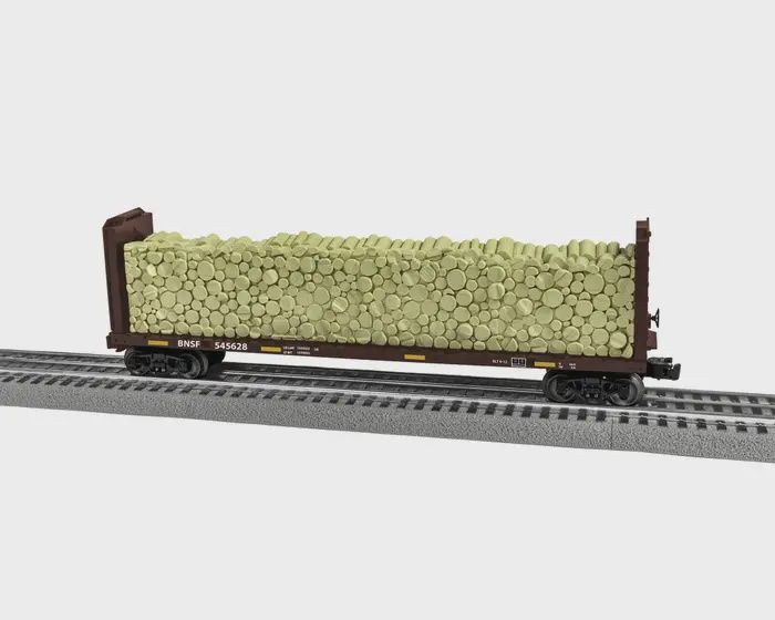 LIONEL 2043094 BNSF Standard O Bulkhead Flatcar #545628