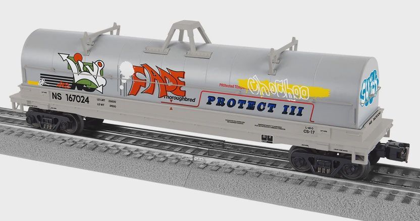 LIONEL 2226550 NS Coil Car #167024 w/Graffiti