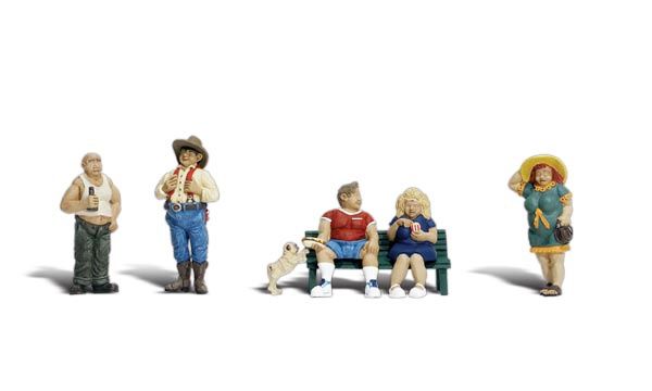 WOODLAND SCENICS A2130 FULL FIGURED FOLKS- N SCALE