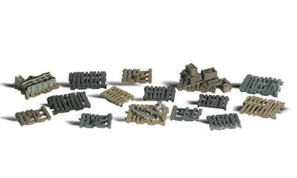 WOODLAND SCENICS A2161 ASSORTED SKIDS-N SCALE