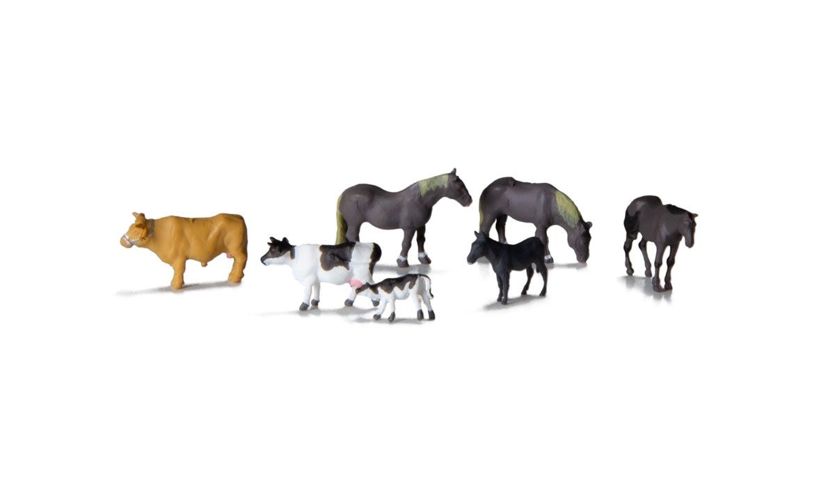 WOODLAND SCENICS A2142 FARM ANIMALS-N SCALE