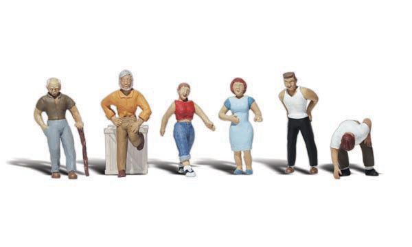 WOODLAND SCENICS A2124 ORDINARY PEOPLE-N SCALE