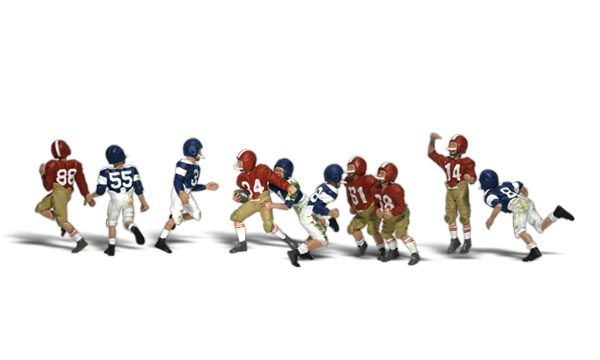 WOODLAND SCENICS A2169 YOUTH FOOTBALL PLAYERS- N SCALE