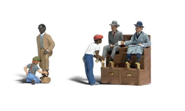 WOODLAND SCENICS A2176 SHOE SHINERS- N SCALE