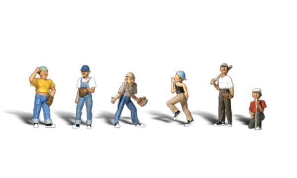 WOODLAND SCENICS A2146 BASEBALL PLAYERS II -N SCALE S