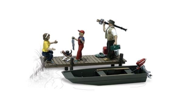 WOODLAND SCENICS A2203 FAMILY FISHING- N SCALE