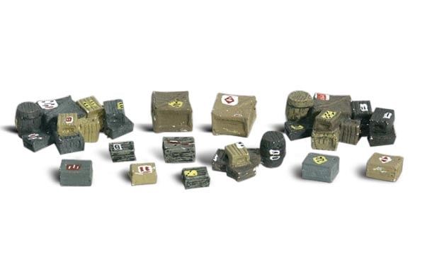 WOODLAND SCENICS A2162 ASSORTED CRATES- N SCALE