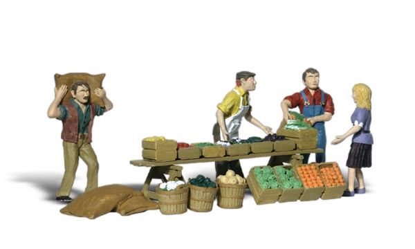 WOODLAND SCENICS A2170 FARMERS MARKET - N SCALE