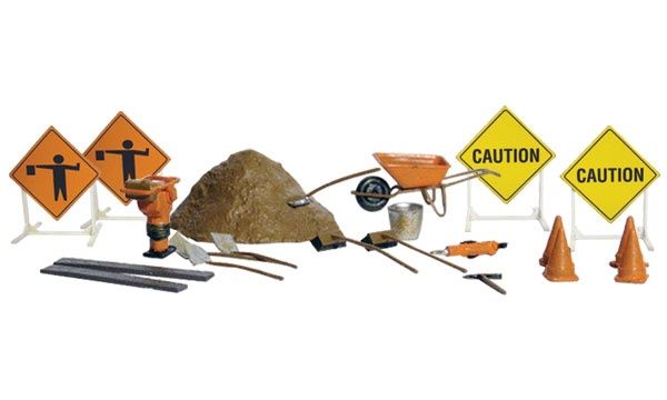 WOODLAND SCENICS A2213 ROAD CREW DETAILS - N SCALE