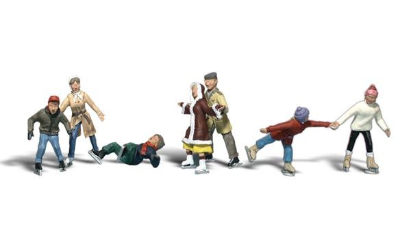 Woodland Scenics A2184 - Ice Skaters - N Scale
