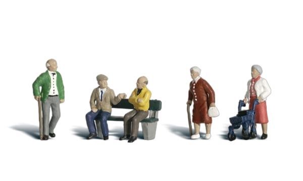 WOODLAND SCENICS A2201 SENIOR CITIZENS- N SCALE