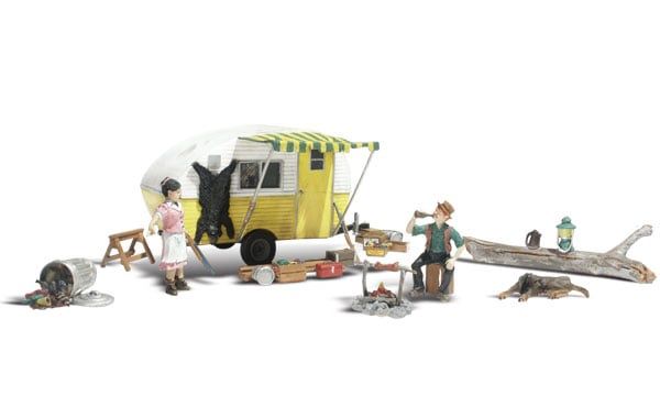 WOODLAND SCENICS AS5341 MA &amp; PA'S TRAILER HAVEN- N SCALE