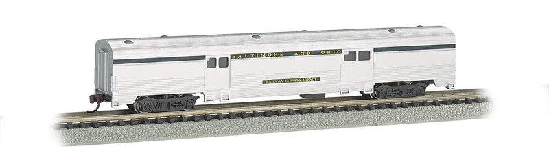Bachmann 14653 N 72' Streamline Fluted 2 Door Baggage B&amp;O