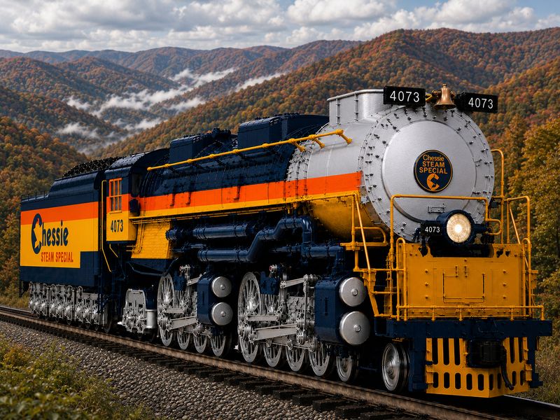 MTH Chessie Steam Special 4-8-8-4 Big Boy Steam Engine #4073 w/ PS3 (Coal Burner)
