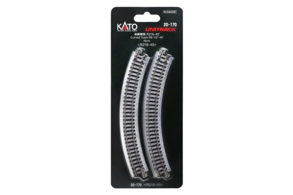 Kato 20-170 N R216-45 Ccurved Track (4ea) (8.5-45d)