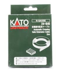 Kato 24-846, N Scale Unitrack Automatic Crossing Gate Extension Cable, 79 Inches (2 Meters)