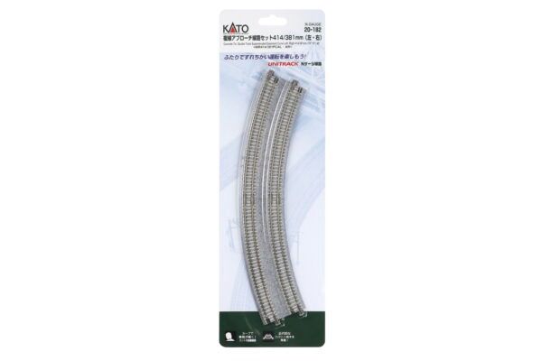 Kato 20-182 N Dble Trk Superelevated Approach, R414/381- 22.5 L/R