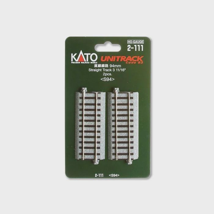 Kato 2-111 HO Unitrack Straight Track 94mm 3 11/16" 2
