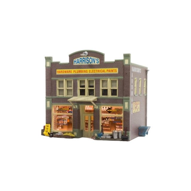 Woodland Scenics BR4921 - Harrison's Hardware - Built &amp; Ready Landmark Structure - N Scale