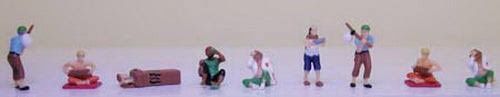 Model Power 1381 N Homeless People Figures (Set of 9)