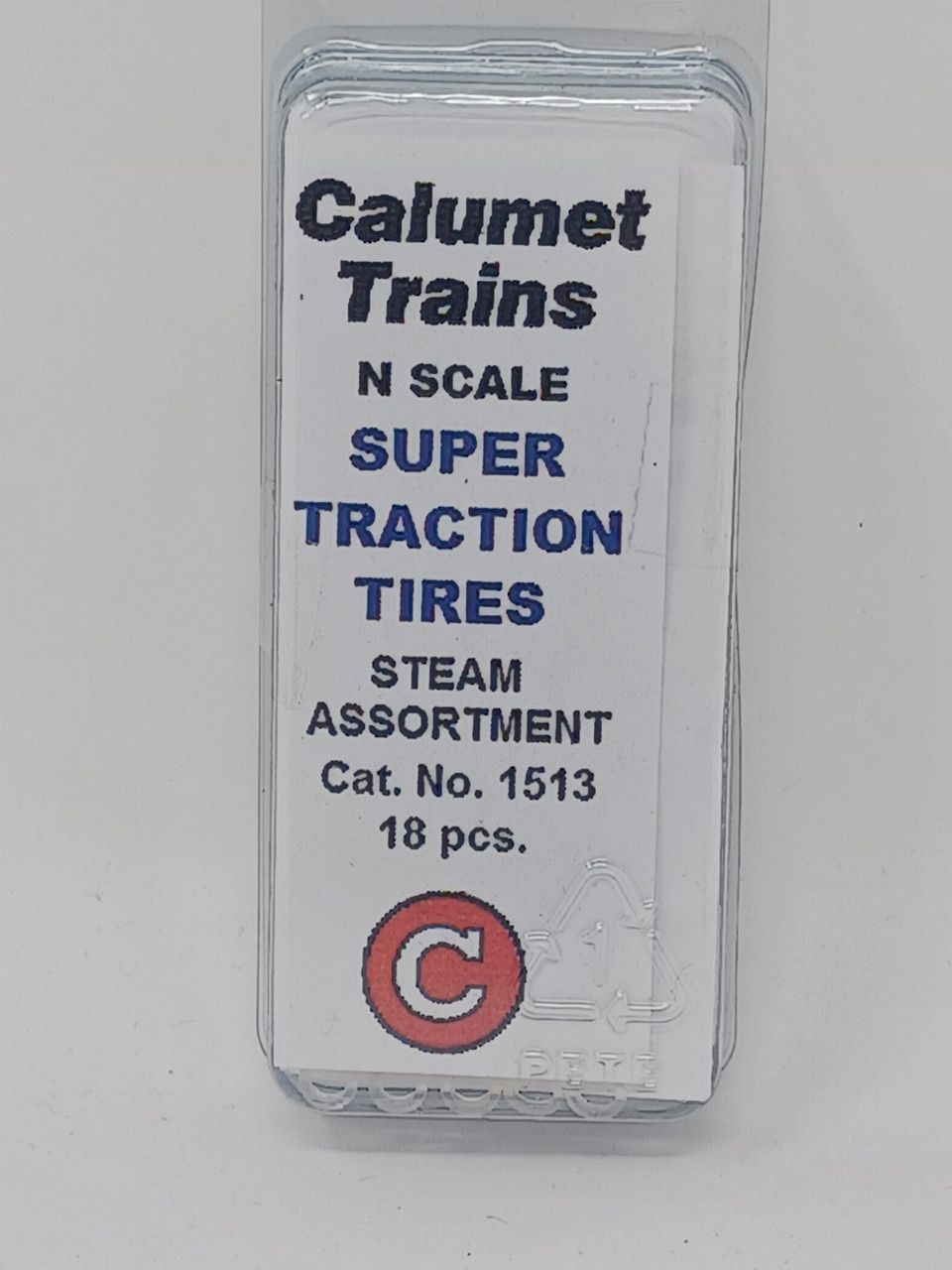 Calumet Trains 1513 - Vinyl Super Traction Tire -- Steam pkg(18) - N Scale