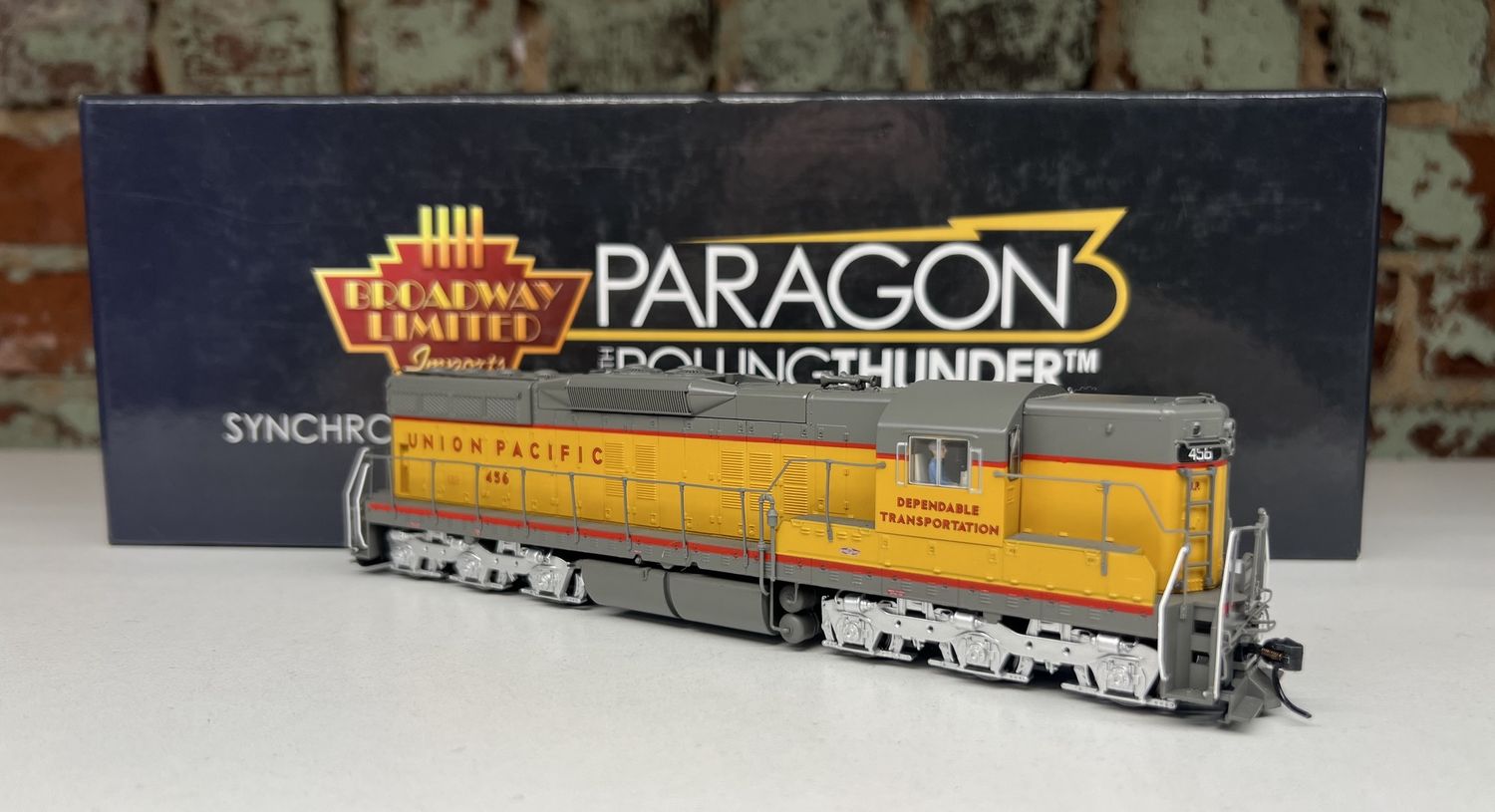 PRE-OWNED BROADWAY LIMITED 5791 EMD SD7 UNION PACIFIC #456 DCC/DOUND PARAGON 3