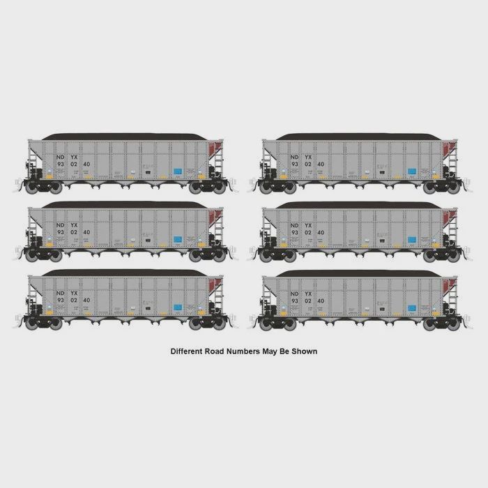 RAPIDO 169052-HO AutoFlood III Coal Hopper: NDYX: 6-Pack #1