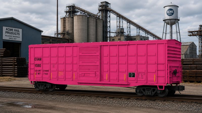 O Scale MTH Premier EVAM 50’ Waffle Box Car
