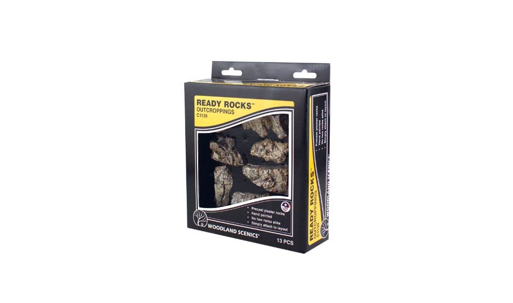 Woodland Scenics #C1139 Outcropping Ready Rocks
