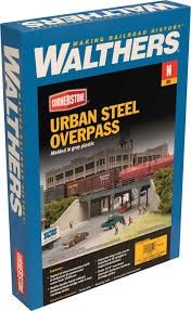 Walthers Cornerstone Part # 933-3871 Urban Steel Overpass -- Kit