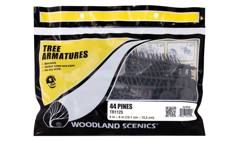 Woodland Scenics TR1125 - 4" to 6" Armatures (Pine)