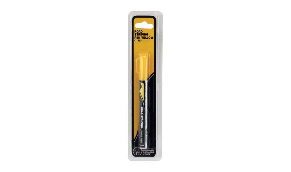 Woodland Scenics C1292 - Road Striping Pen - Yellow