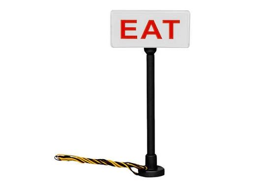 LIONEL 1956210 EAT Lighted Signs 2-Pack