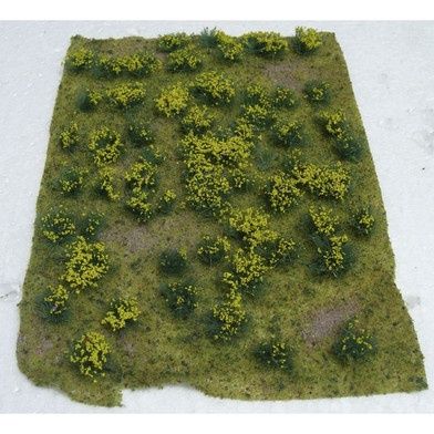 95605 JTT Scenery Landscape Detailing Flowering Meadow Yellow 5" X 7"