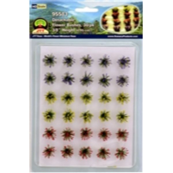 JTT 95581 - Detatchable Flower Bushes: 30/pk - HO Scale