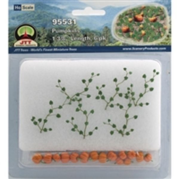 JTT 95531 - Pumpkin Patches: 6/pk - 1-3/8in - HO Scale