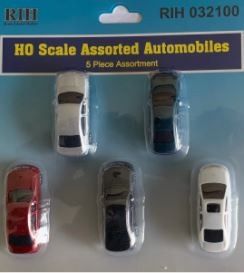 Rock Island Hobby 032100 - Assorted Automobiles - HO Scale