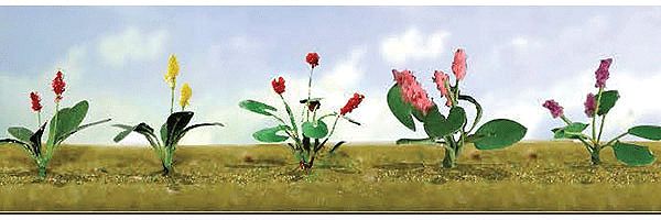 JTT 95562 - Flower Plants Assortment: #3 - 10/pk - O Scale