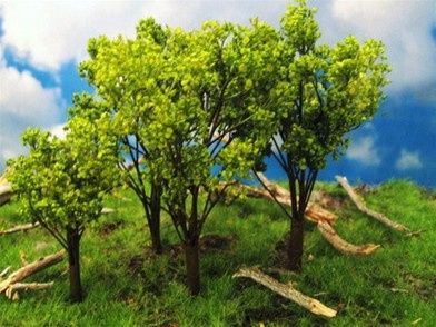 GRAND CENTRAL SCENERY T18 SMALL OAK TREES 2"- 3" (4 PCS)