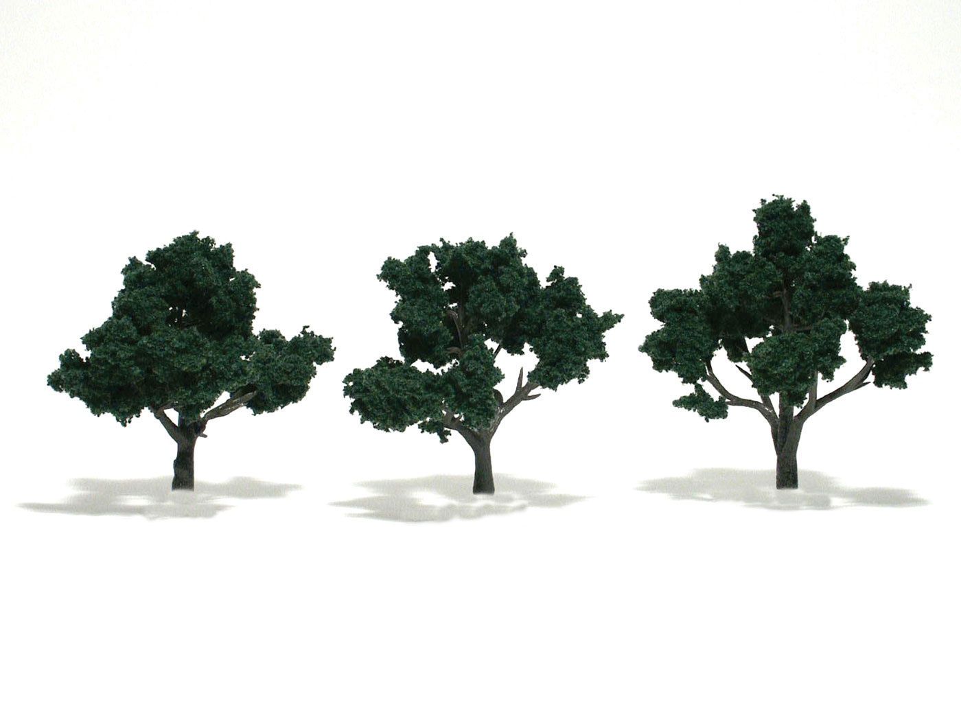 Woodland Scenics TR1511 - Dark Green - 3/pkg - 4"- 5" (10.1 cm - 12.7 cm)